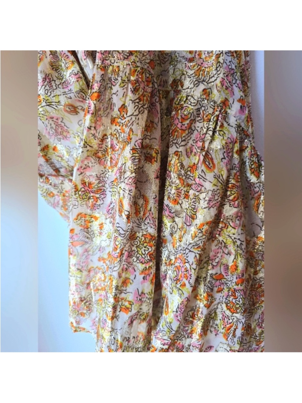 Goa Beachwear by Japna gold foil maxi dress - Picture 8 of 10